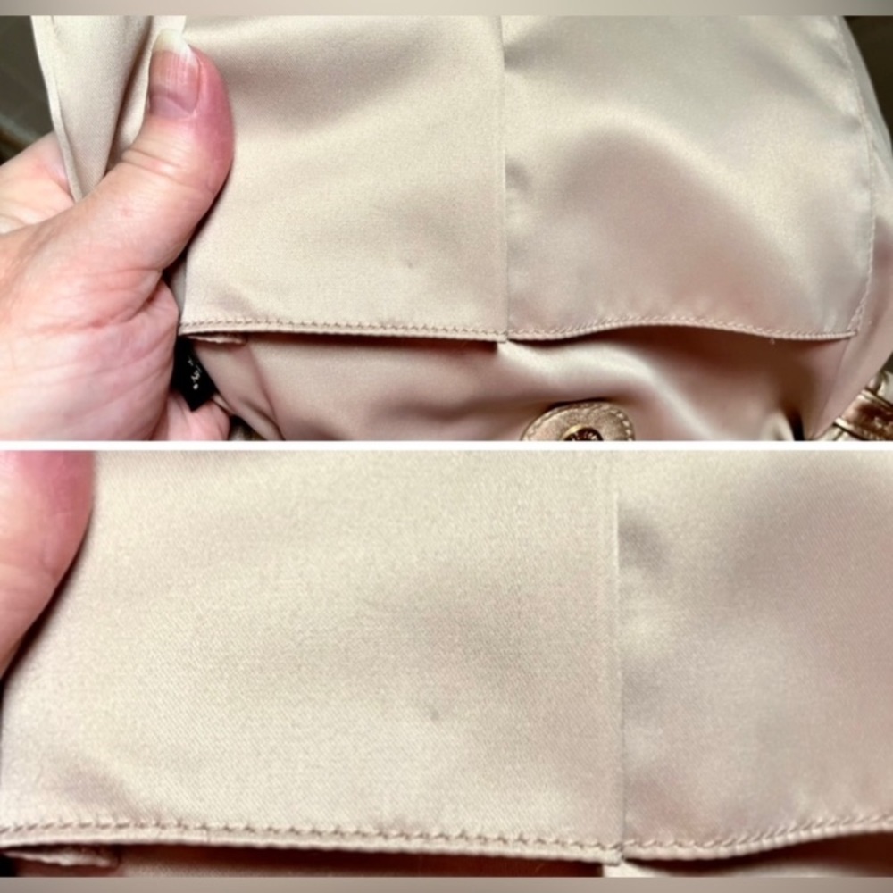 Coach Signature Tan/Metallic Gold Crossbody #M1176-F18478 EXCELLENT CONDITION - Picture 10 of 15